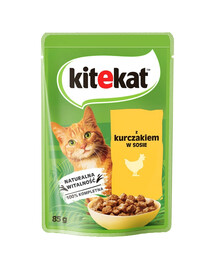 KITEKAT Huhn in Soße 85 g für adulte Katzen