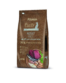 FITMIN Dog Purity rice adult fish & venison 12 kg