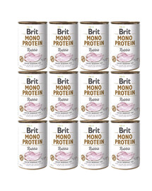 BRIT Mono Protein Rabbit 12x400 g Kaninchen