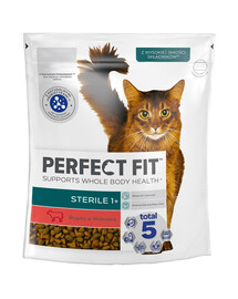 PERFECT FIT (Sterile 1+) 750g Reich an Rindfleisch – Trockenfutter für Katzen nach der Sterilisation