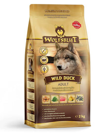 WOLFSBLUT Wild Duck Adult Hundetrockenfutter mit Ente und Kartoffeln 12,5 kg