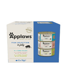 APPLAWS Cat Tin Fish Selection in Jelly Multipack 12x70g