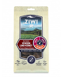 ZIWIPEAK Dog Chews Venison lung & kidney 60 g