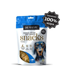DR MALOU Vleesblokjes 100% Gevriesdroogde Tonijn 50g Snacks voor Honden