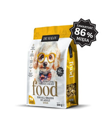 DR MALOU Gevriesdroogd Voer Kip met Pompoen 500g Droogvoer voor Honden