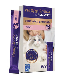Happy Snack Łosoś 6x15 g kremowa przekąska dla kotów