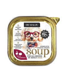 DR MALOU Gevriesdroogde Soep Eend met Pompoen 12g natvoer voor honden
