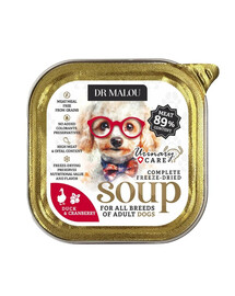DR MALOU Gevriesdroogde Soep Eend met Cranberry Urinair 12g natvoer voor honden