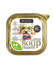 DR MALOU Gevriesdroogde Soep Eend met Broccoli 12g natvoer voor honden