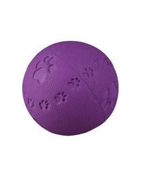 TRIXIE Spielball mit Pfotenabdruck, Quietscher 7 cm