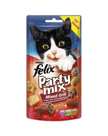 FELIX Party Mix Gemischter Grillgeschmack Rind, Huhn und Lachs