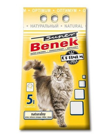 BENEK Super Optimum Katzenstreu Natural 5l