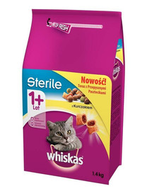 WHISKAS Steril Adult Sterilisiert mit Huhn 1.4kg