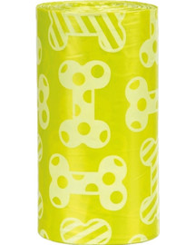 TRIXIE Hundekotbeutel mit Zitronenduft 4 Rollen à 20 St.