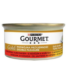 GOURMET Gold Rindfleisch und Huhn 85 g