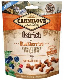 CARNILOVE Crunchy snacks Knuspersnacks mit Strauß und Brombeeren 200 g