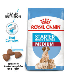 ROYAL CANIN MEDIUM Starter für tragende Hündin und Welpen 4 kg