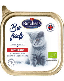 BUTCHER'S BIO foods Rindfleischpastete für Katzen 85 g