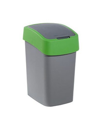 CURVER Mülleimer "FLIP BIN" 25 L silber/grün