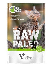 VETEXPERT Katzen-Nassfutter Raw Paleo Kitten Wild 100G