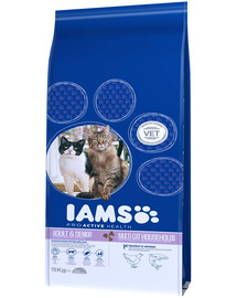 IAMS Multi-Cat Trockenfutter für Haushalte mit mehreren erwachsenen oder älteren Katzen mit Huhn 15 kg