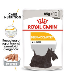 ROYAL CANIN DERMACOMFORT Nassfutter für Hunde mit empfindlicher Haut Mousse 12 x 85 g