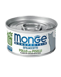 MONGE Monoprotein Cat Hühnchen mit Erbsen 80g