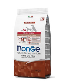 MONGE Mini Puppy Lamm und Reis 2,5 kg