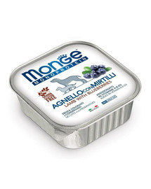 MONGE Fruit Dog Monoprotein Lamm mit Blaubeere 150 g