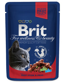 BRIT Premium Cat Adult Beef Stew & Peas mit Rind und Erbsen 100g