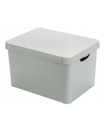 CURVER Deco Stockholm L Aufbewahrungsbox mit Deckel Dots