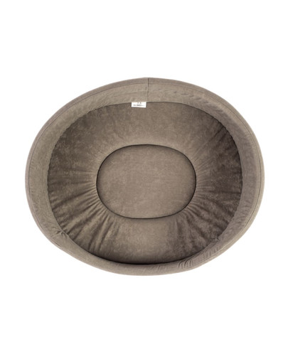 FERA Hundebett oval grau XXS 41x34x14 cm