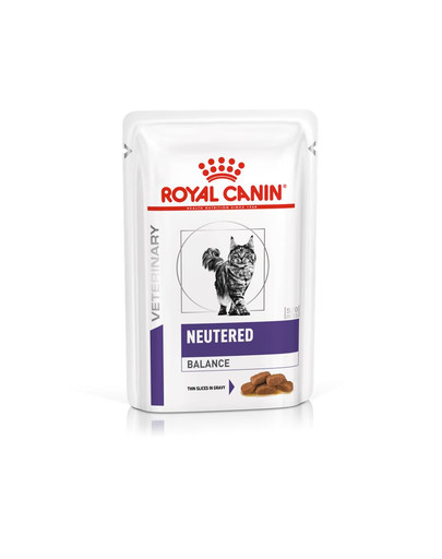 ROYAL CANIN VHN Cat Neutred Balance 12x85g Nassfutter für erwachsene Katzen mit Neigung zu Übergewicht, ab Sterilisation bis zum Alter von 7 Jahren