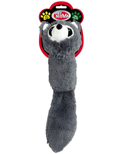 PET NOVA PET NOVA DOG LIFE STYLE Waschbär - Plüschtier mit Quietsche 41cm