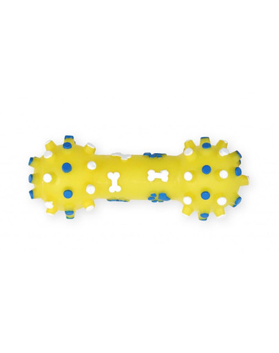 PET NOVA DOG LIFE STYLE Kauspielzeug Hantel 12cm gelb