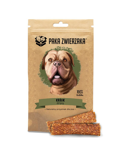 PAKA ZWIERZAKA Strips 100% Kaninchen 80g