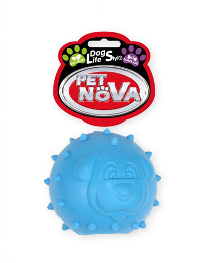 PET NOVA DOG LIFE STYLE Hundespielzeug Kauspielzeug Leckerlieball Minze Aroma 6,5cm Blau