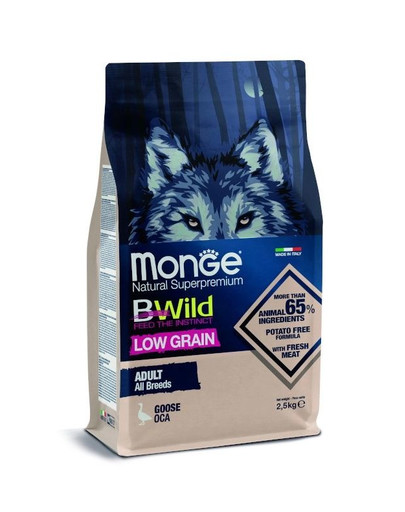 MONGE BWild Dog Adult mit Gans 2,5 kg
