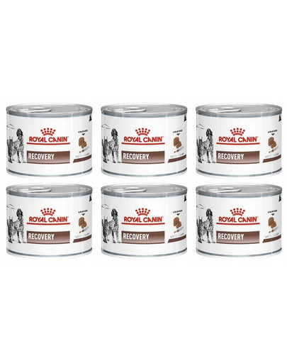ROYAL CANIN Vet dog cat recovery 6 x 195 g Diät-Alleinfuttermittel für ausgewachsene Hunde und ausgewachsene Katzen