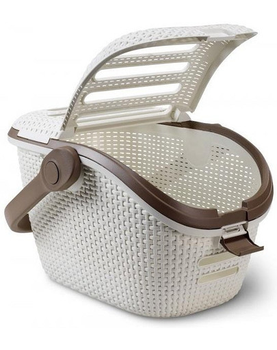 CURVER Haustiertransportbox 51x38x33 cm Weiß