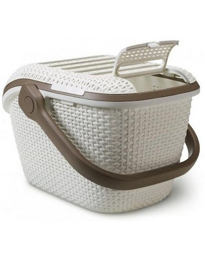 CURVER Haustiertransportbox 51x38x33 cm Weiß