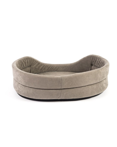 FERA Hundebett oval grau M 61x51x16 cm