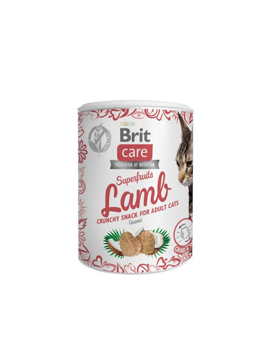 BRIT Care Cat Snack Superfruits Lamb with Coconut 100 g