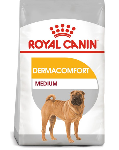 ROYAL CANIN Medium Dermacomfort 12 kg Trockenfutter für ausgewachsene Hunde, mittelgroße Rassen mit empfindlicher Haut