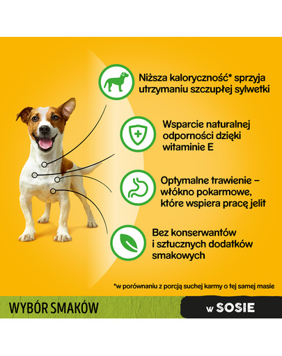 PEDIGREE Adult Hundenassfutter für ausgewachsene Hunde im Portionsbeutel verschiedene Sorten 40x100g