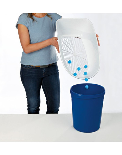 TRIXIE Katzentoilette Berto, 3tlg., mit Trennsystem 39 × 22 × 59 cm