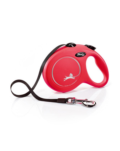 FLEXI New Classic L Gurtleine 5 m rot