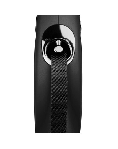 FLEXI NEW CLASSIC M 5 m Gurt-Leine Schwarz