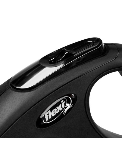FLEXI NEW CLASSIC M 5 m Gurt-Leine Schwarz