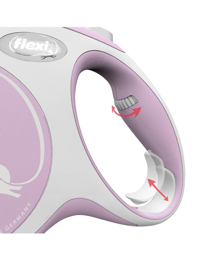 FLEXI New Comfort M Gurtleine 5 m Rosa